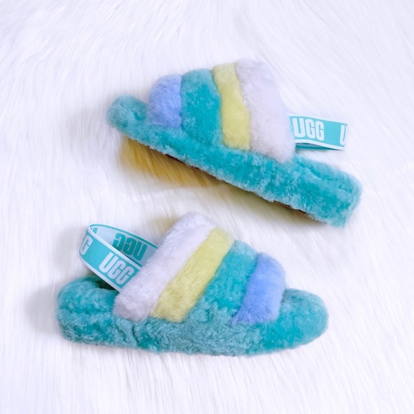 UGG Fluff Yeah Slide In Tide Pool Multi - Picture 6 of 8